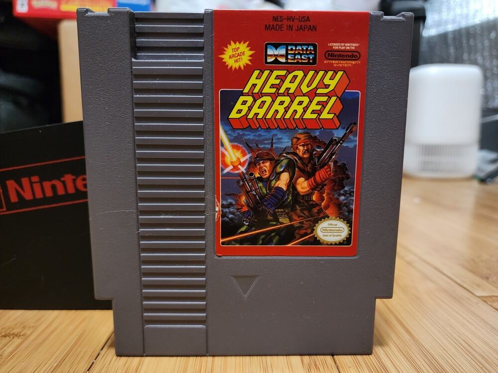 Heavy Barrel (Nintendo NES, 1990) Game Cartridge Only w/ Sleeve Tested & Working